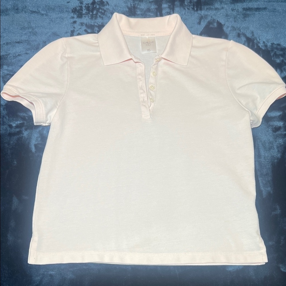 CALIA Polo Shirt in Light Pink